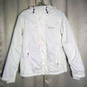 Columbia Lightweight Hooded Coat White Size M